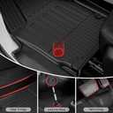 Floor Mats & Cargo Liner & Backrest Mat Fit for 2017-2026 Chrysler Pacifica 7 Passenger Model (Non Hybrid & Non Pinnacle) & 2020-2026 Voyager: All Weather Floor Mats Pacifica Accessories Trunk mat