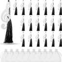 Gueevin 24 Pcs Music Gift Note Bookmarks Music Themed Party Favors Metal Musical Bookmarks with Silk Tassels and Organza Bags Musical Gifts Bulk for Band, Choir Members