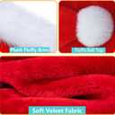 Haomaomao Christmas Hats, Santa Hat for Kids/Baby Unisex Warm Comfort Red Velvet Holiday Xmas Hat for New Year Festive Party (Infant/1pcs)