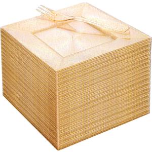 DaYammi 100Pcs Gold Glitter Dessert Plates Including 50Pcs Appetizer Plates 6",50Pcs Plastic Forks 5.7",Gold Glitter Plastic Square Plate for Party,Gold Salad Plate with Cake Fork for Birthday Wedding