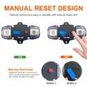 Erayco 100 Amp Circuit Breaker with Manual Reset, 12-48 Volt DC, 0-8 Gauge Trolling Motor Car Stereo Audio Inline Fuse Block Holders Inverter for Automotive Rv Marine Boat (100A)