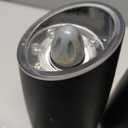 CIRCLE JOY Rechargeable Electric Salt and Pepper Grinder Set Gravity Salt and Pepper Mills Set with LED Light, No Battery Needed, Adjustable Coarseness, Washable 135ml Container, Black