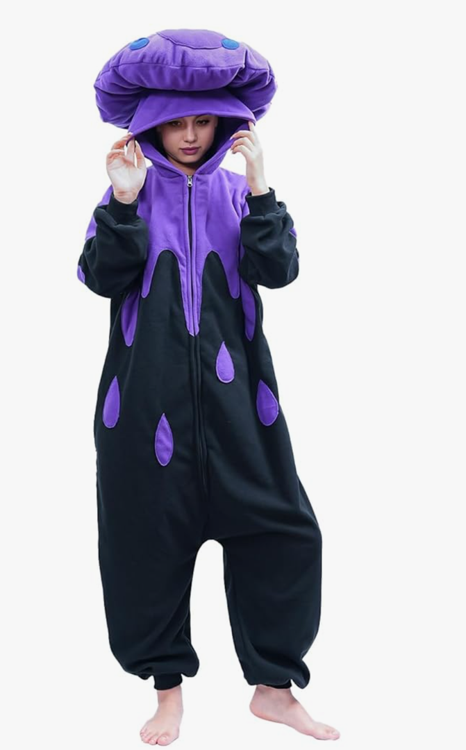 Mushroom Onesie Adult Mushroom Costume Fun and Comfy Adult Onesie for Women and Men, XL