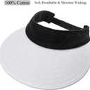 Sun Visor Hats Women Large Brim Summer UV Protection Beach Cap