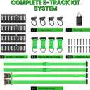 E Track Tie-Down Rail Kit, Trailer Tie Downs, 31 Pcs Set Etrack kit, 10ft