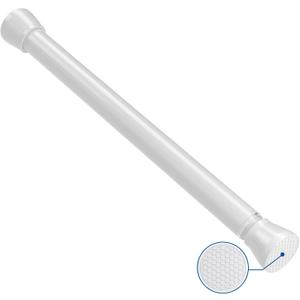 Tension Rods 16 to 26 Inch White Tension Curtain Rod Small Tension Rod Adjustable Curtain Rod Spring Curtain Rods No Drilling Expandable Pressure Spring for Closet Kitchen Door