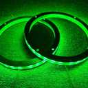 Sando Tech 2PCS 6.5" RGB Colors Shift Car LED Speaker Decorative Light Kit Multiple Changing Spacer Ring Light Coaxial Speaker Lights Bluetooth App & RF Remote Control