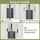 Butterfly Spring Hinge Door Closer, Self-Closing Door Hinges, Fit for Most Door Butt Hinge Pins Such as Closet Doors, Cabinet Doors, Bedroom Doors, Bathroom Doors,Storage Room Doors, 6 Packs