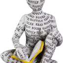 Reading Women Figurine,Thinker Statue,Modern Bookshelf Decor,Aesthetic Sculpture,Room Decor Modern Abstract Decoration on Shelf Table Desk for Living Room Office Bedroom