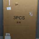 Cylinder Stands for Party, Party Cylinders Set of 3 Stand, Thickened Clear Cylinder Pedestal for Display Wedding Bridal Baby Shower Party Decorations 35.4''(L) 29.5''H, 23.6''H