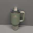 STANLEY Quencher H2.0 Tumbler with Handle and Straw - 40 Fluid Ounces, Flowstate 3-Position Lid, Insulated Stainless Steel, BPA-Free, Cup Holder Compatible, Lichen