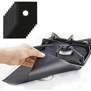 Gas Stove Burner Covers by Linda’s Essentials (10 Pack) - Extra Thick Non-Stick Reusable Stove Covers, Heat Resistant Gas Range Protectors, StoveTop Accessories to Keep Range Clean