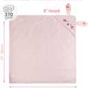 Mooreeke 2 Pack Toddler Towels - 100% Cotton Toddler Hooded Towels - Soft Baby Bath Towel with Hood for Newborn - Comfort Towel for Baby Girls and Boys - Animal Shaped (Dinosaur & Bunny)