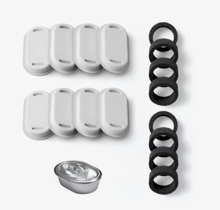 Petlibro Stainless Steel Dog & Cat Water Fountain Replacement Filters, 8 count