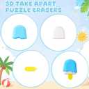 Fullhawl 24 Set Ice Cream Eraser Gifts Bulk Party Favors Kit