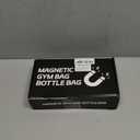 Magnetic Gym Bag for Men, Magnetic Water Bottle Holder, Small Gym Bag for Men, Gym Gifts,Gym Accessories for Women (Black) (Up to 40 oz)