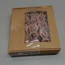 Ling's moment Artificial Flowers 1.5" and 2" Dusty Rose 25pcs Realistic Rose Buds and Petite Roses w/Stem for DIY Wedding Bouquets Centerpieces Boutonniere Corsages Flower Decorations