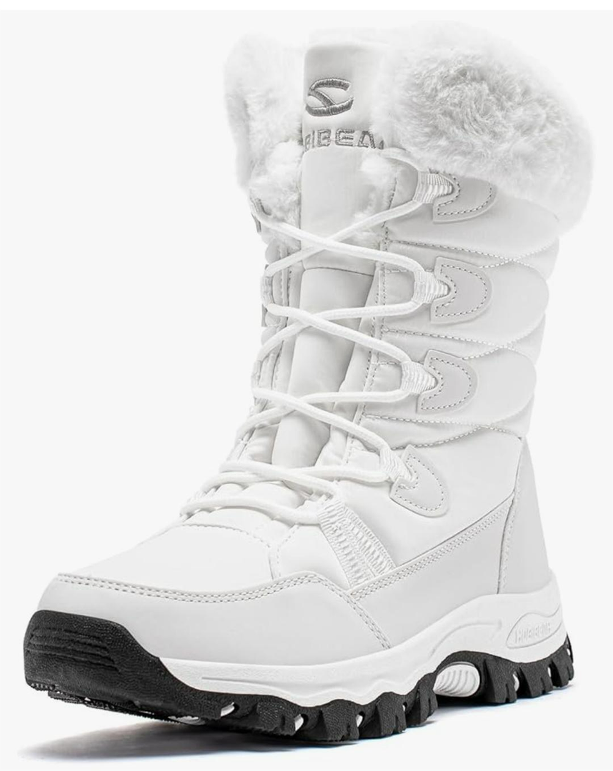HOBIBEAR Women's Waterproof Winter Snow Boots Lightweight Warm Faux Fur Lined Mid-Calf Booties