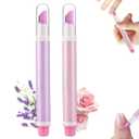 2-in-1 Cuticle Pusher & Oil Pen, New Cuticle Oil Pusher Pen, Portable Nail Care Pen Instant Cuticle Remover Tools for Dry Nails Hangnails Moisturizes Strengthens Brightens (2 PCS)