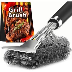 TNTOR Grill Brush with Scraper, 18" Adjustable Handle BBQ Grill Brush for Outdoor Grill, Extra Strong Grill Cleaner Accessories for Grill/Smoker/Gas/Charcoal Grill Cleaning-Gifts for Grill Wizard/Dad TNTOR Grill Brush with Scraper, 18" Adjustable Handle BBQ Grill Brush for Outdoor Grill, Extra Strong Grill Cleaner Accessories for Grill/Smoker/Gas/Charcoal Grill Cleaning-Gifts for Grill Wizard/Dad