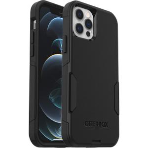 OtterBox iPhone 12 & iPhone 12 Pro Commuter Series Case - Black, Slim & Tough, Pocket-Friendly, with Port Protection