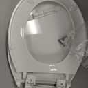 KOHLER 20111-0 Brevia, Slow Close Toilet Seat, Round Toilet Seat, Grip-Tight Bumpers Quick-Attach Hardware, White