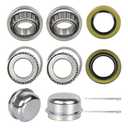 2 Set Fits 1" 2000 Lbs Axles Trailer Wheel Hub Bearings Kit,L44643 L44610 Bearings,12192TB Seal OD 1.980''Dust Cover and Cotter PinBearing Size ID 1.000", OD 1.980", Width 0.580".