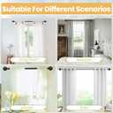 1 Inch Curtain Rod For Windows 66 to 120 Inches, Heavy-Duty Adjustable Decorative Curtain Rod With Rattan Leaf Hollow Finials For Bedroom And Living Room Bronze
