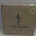 FREE SOLDIER Men's Work Tactical Boots 8 Inches Lightweight Combat Boots Durable Suede Leather Military Boot Desert Boot (Bright Tan) Size 8.5