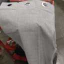 MIULEE Linen Curtains for Bedroom 100% Blackout Thermal Insulated Glacier Gray Grommet Room Darkening Curtains & Drapes for Living Room Nursery 52 x 90 Inch (2 Panels)