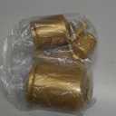 Forwe Christmas Bells Vintage Gold Brass Bells on Jute Rope Rustic Christmas Decoration(Gold)