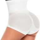 Werena Tummy Control Shapewear Panties for Women High Waist Cincher Shaping Underwear Body Shaper Panty Girdle (White, XL)