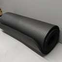 Amazon Basics 1/2 Inch Extra Thick Exercise Yoga Mat with Carrying Strap for Home Workouts and Fitness, 74" x 24", Black
