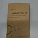 Luggage Straps 3 PCS for Suitcases 2 Short & 1 Long Adjustable Straps with Elastic Thick Rope for Connecting Suitcases and Bags Stably with Strap Buckle and Bottle Buckle Clip, Total 5 Counts, Black