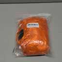 Hair Cap+Red Orange Wig with Bun Short Curly Orange Wig for Women Frizzle Cosplay Wigs Short Layered Wavy Wigs Funny Cosplay Costume for Theme Party Halloween Carnival Christmas