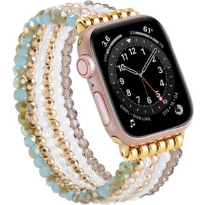 Fengshui Bracelet Compatible with Apple Watch Bands for Men Women 42mm 41mm 40mm 38mm 49mm 46mm 45mm 44mm, Beaded Stretchy Pixiu Apple Watch Strap Lucky Black iWatch Band Series 11 10 9 8 7 6 5 4 3 2 1 SE3 Ultra 3