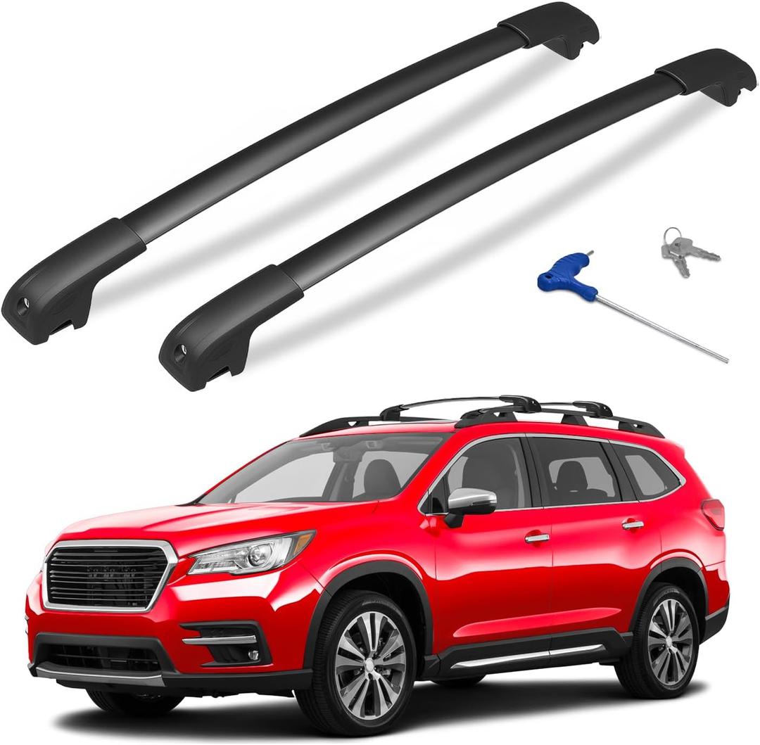 300lbs Lockable Roof Rack Cross Bars Compatible with Subaru Ascent 2019-2026, Aluminum Roof Crossbar for Rooftop Cargo Bars Luggage Kayak Canoe Bike Snowboard Racks