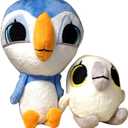 PUFFIN ROCK Oona & Baba Plush 2 Character Set | Oona Approximately 32cm | Baba Approximately 20 cm