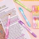 2 x No Bleed Gel Highlighter, Bible Highlighters, Assorted Colors, Pack of 6 X 2 Sets (6 PACK x 2 SETS)