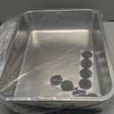 Stainless Steel Cat Litter Box - Litter Box for Cats - Easy to Clean, Never Absorbs Odor, Stains, or Rusts - Silver (17.7" L x 13.5" W x 4" H)