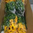 18 Pcs Artificial Fake Pansy Flowers for Outdoor, Faux Silk Pansies Spring Flowers for Outside for Planter Front Door Porch Yard Patio Window Box Home Decor (18, Purple, Yellow, White)