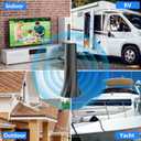 2025 TV Antenna, Antenna for Smart TV with Amplifier Signal Booster, HDTV Antenna for Local Channels 1500+ Miles Range, Digital Antenna Indoor Supports 4K 8K 1080p All TVs-Portable Antenna 25FT Coax Cable