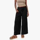 Faleave Women's Linen Palazzo Pants Summer Wide Leg High Waist Casual Lounge Pant Trousers with Pocket L