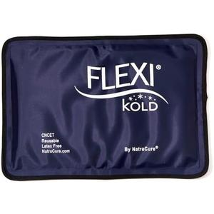 FlexiKold Gel Soft Flexible Ice Packs for Injuries - Reusable Freezer Cold Pack, Cold Compress & Cooling Gel Pad for Face, Shoulder, Hip, Leg, Arm, Ankle & Foot Injury - Medium - 7.5” x 11.5” Blue