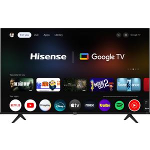 Hisense 55-Inch Class A6 Series 4K UHD Smart Google TV with Alexa Compatibility, Dolby Vision HDR, DTS Virtual X, Sports & Game Modes, Voice Remote, Chromecast Built-in (55A6H) , Black