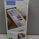 YouCopia DrawerFit Sliding Drawer Tray with Adjustable Dividers, Expandable Kitchen Storage Organizer, Speckled White