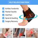 Ankle Ice Pack Wrap Heel Ice Pack for Pain Relief, Hot Cold Therapy Cold Pack for Plantar Fasciitis, Achilles Tendonitis, Ankle Sprain, Foot Pain, 2Packs