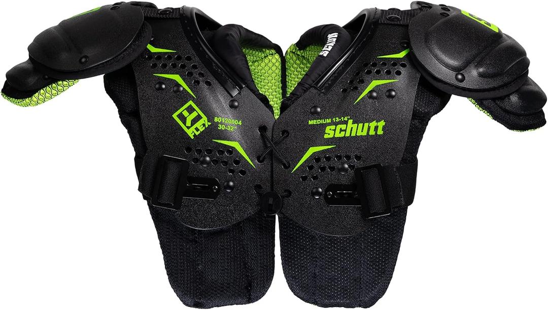 Schutt Y-Flex Youth Shoulder Pads | Lightweight, Protective Youth Football Shoulder Pads for All Positions, Shoulder Pads for Youth Football, Prior Model