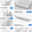 3'' 22.5Ft Mini Split Line Set Cover Kit for Minisplit Ductless Linset Air Conditioners and Heat Pumps, Central AC Decorative Upgraded UV-Proof Strong & Durability PVC Pipe