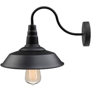 LNC Black Gooseneck Wall Sconces Barn Warehouse Farmhouse Sconces Wall Lighting